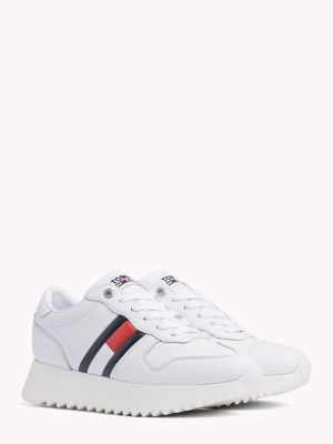 tommy jeans flag flatform trainers