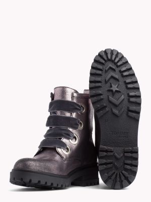 tommy jeans lace up boot