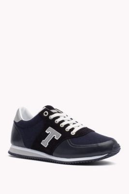 tommy hilfiger black trainers ladies
