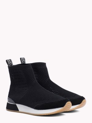 tommy hilfiger platform sneakers black
