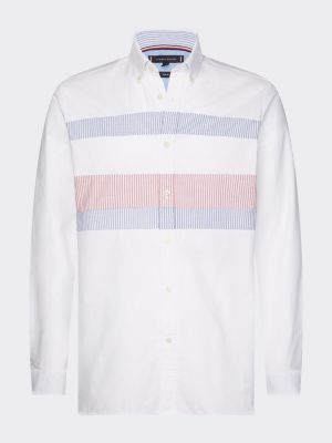 chemise-ajust%C3%A9e-%C3%A0-rayures-m%C3%A9lang%C3%A9es-mw0mw12199ybr