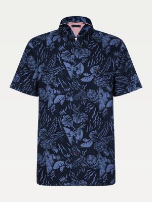 chemise-manches-courtes-%C3%A0-motif-tropical-mw0mw127830gy