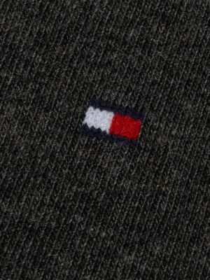 lot de 2 paires de chaussettes classiques à drapeau brodé bleu pour hommes tommy hilfiger