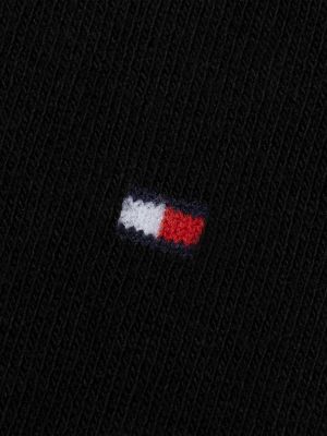 black 2-pack classic flag embroidery socks for men tommy hilfiger