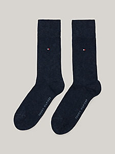 blue 2-pack classics socks for men tommy hilfiger