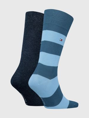 2-Pack Classics Rugby Stripe Socks | Blue | Tommy Hilfiger