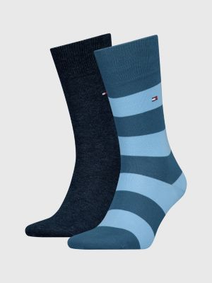 2-Pack Classics Rugby Stripe Socks | Blue | Tommy Hilfiger