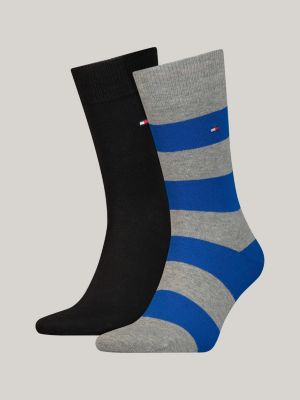 TOMMY HILFIGER CALCETINES Tommy Hilfiger TH DUO STRIPS - Calcetines x2  hombre black - Private Sport Shop