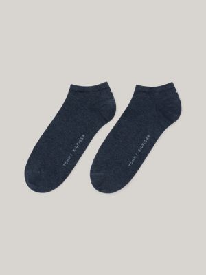 pack de 2 calcetines cortos de algodón blue de hombres tommy hilfiger