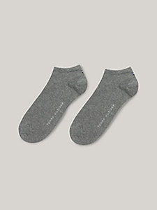 grey 2-pack flag trainer socks for men tommy hilfiger