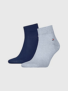blue 2-pack flag ankle socks for men tommy hilfiger