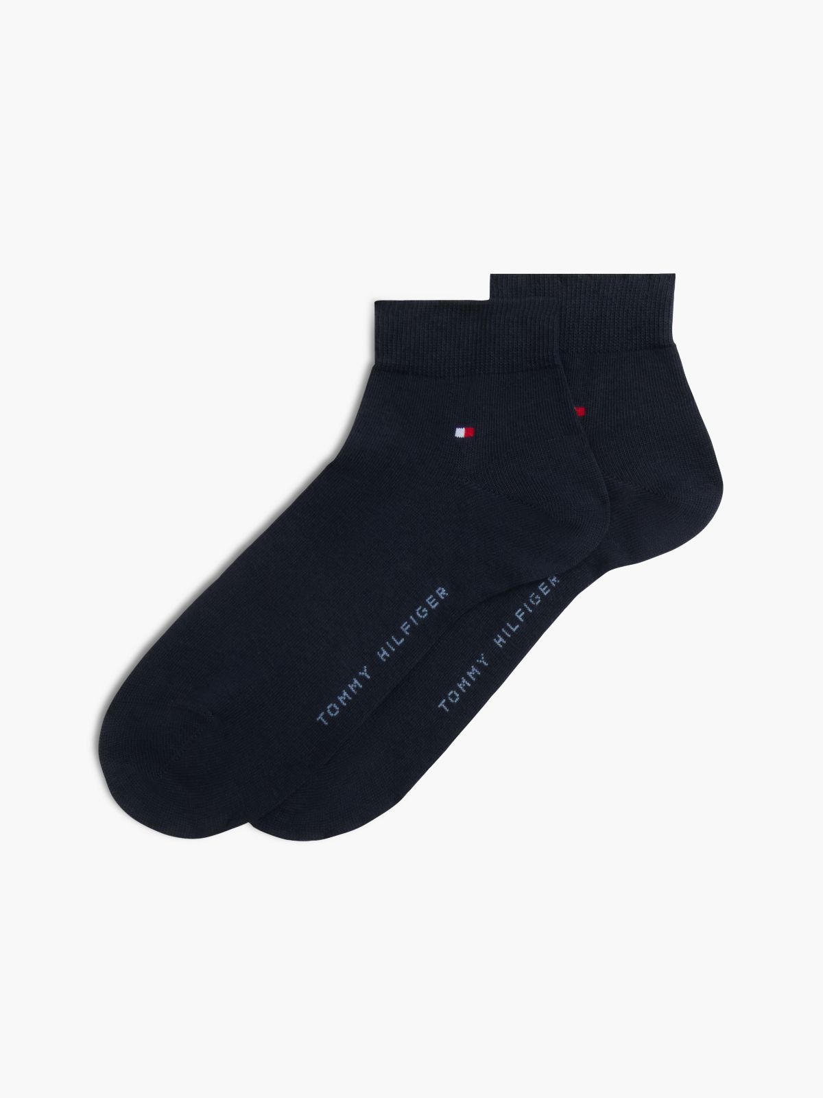 2-Pack Flag Embroidery Ankle Socks — Blue