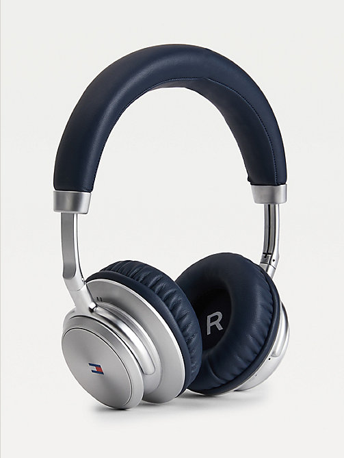 blue blue wireless headphones for unisex tommy hilfiger