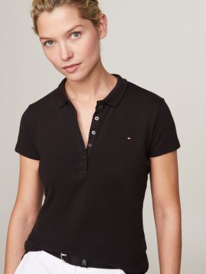 Heritage Slim Fit Polo Shirt, Black