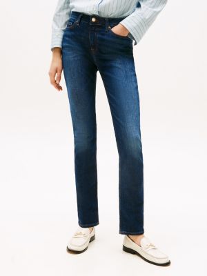 denim rome heritage straight fit faded jeans for women tommy hilfiger