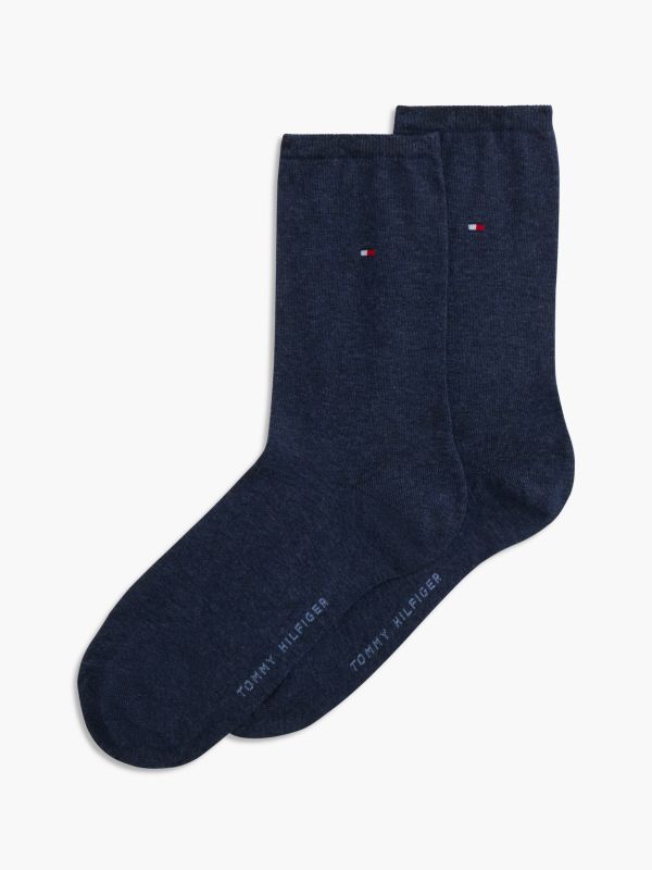 2-Pack Flag Embroidery Socks — Blue