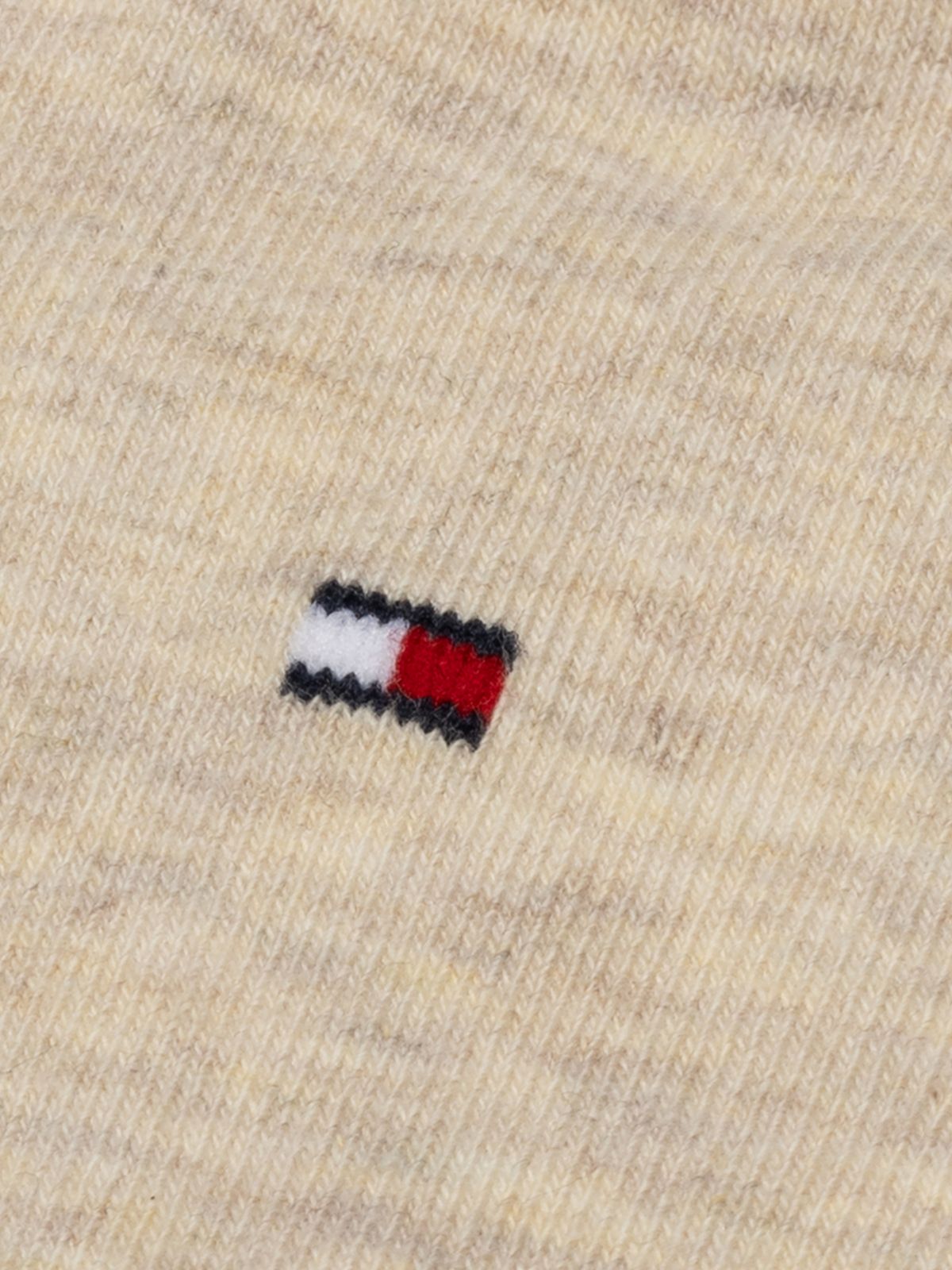 2-Pack Flag Embroidery Socks — Beige