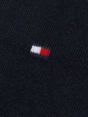 blau 2er-pack socken mit aufgestickter flag für damen - tommy hilfiger