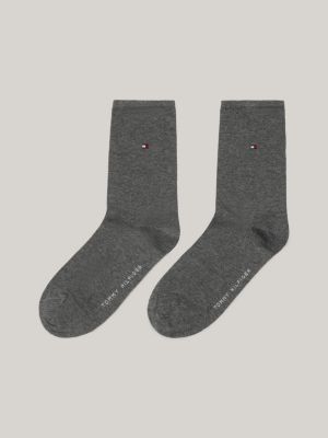 lot de 2 paires de chaussettes à drapeau grey pour femmes tommy hilfiger