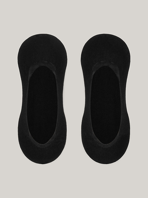 Pack de 2 pares de calcetines footie de mujer, Negro