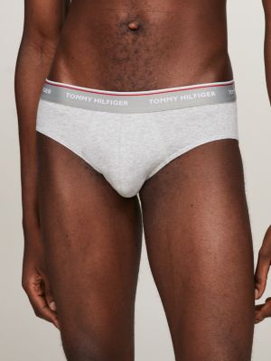 3-Pack Cotton Briefs, Grey