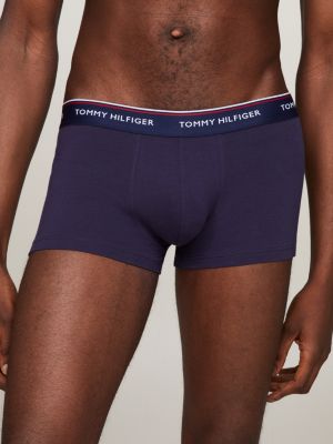 Tommy Hilfiger Men's Cotton Stretch Trunks 3-Pack - Navy