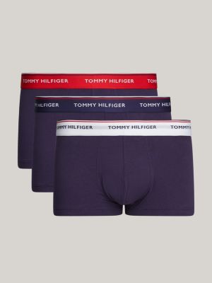 Tommy Hilfiger Men's Cotton Stretch Trunks 3-Pack - Navy