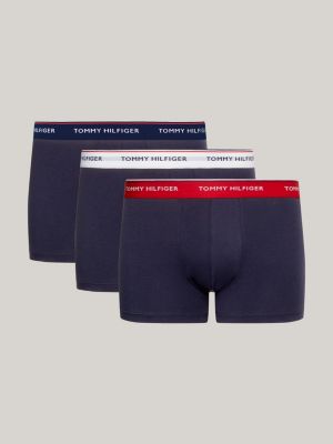 Tommy Hilfiger Mens Essential Repeat Trunks 3 Pack - Belle