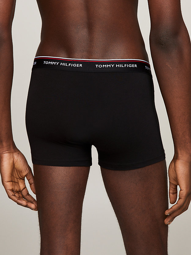 black 3-pack premium essential trunks for men tommy hilfiger