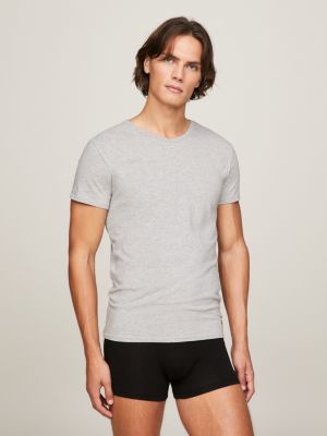 3 Pack V-Neck Cotton T-Shirts | BLACK 