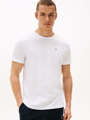 tommy hilfiger plain white t shirt