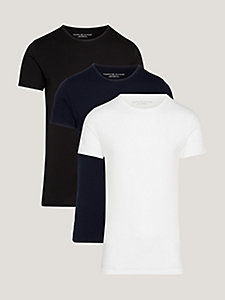 black 3-pack premium essential stretch t-shirts for men tommy hilfiger