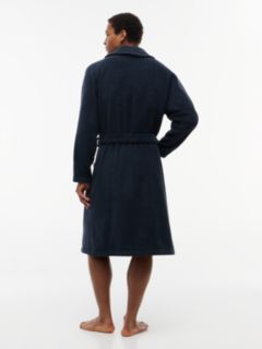 Cotton Towelling Bathrobe — Blue 5