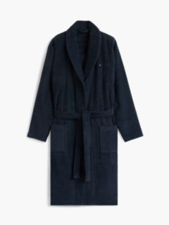 Cotton Towelling Bathrobe — Blue 7