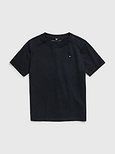 blue adaptive pure cotton t-shirt for boys tommy hilfiger