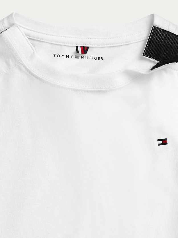Adaptive Pure Cotton T-Shirt | White | Tommy Hilfiger
