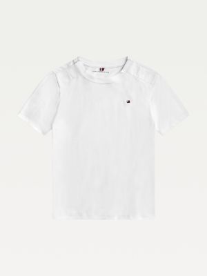 Adaptive Pure Cotton T Shirt White Tommy Hilfiger