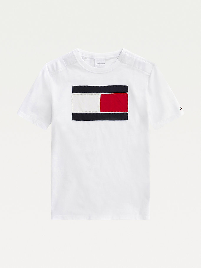 Adaptive Oversize Flag Logo T-Shirt | WHITE | Tommy Hilfiger