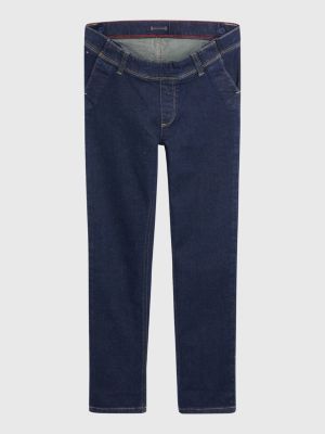 Tommy Jeans cotton skater tapered carpenter jeans in mid wash