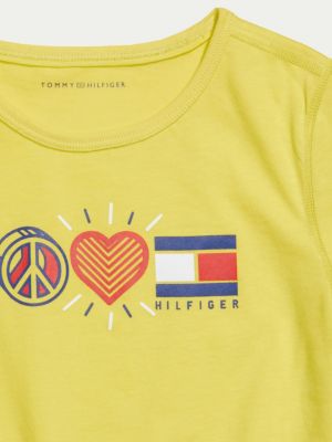 yellow tommy t shirt