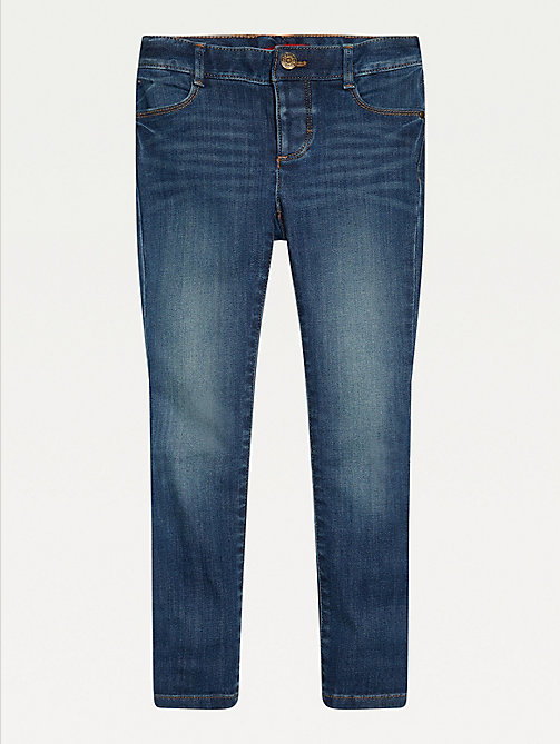 blau adaptive skinny jeans für girls - tommy hilfiger