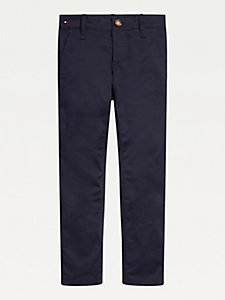 pantaloni chino adaptive in tessuto stretch blu da boys tommy hilfiger