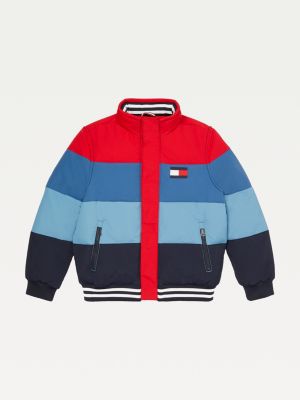 Blue and red shop tommy hilfiger jacket