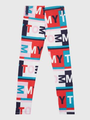 Adaptive All-Over Logo Print Leggings, Multi