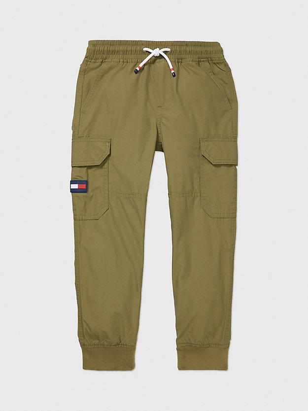 green adaptive cargo joggers for boys tommy hilfiger