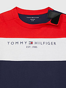 Tommy Hilfiger Bambina Abbigliamento Vestiti Vestiti casual Abito T-shirt Adaptive con collo henley 