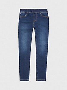 blau adaptive jegging jeans für girls - tommy hilfiger