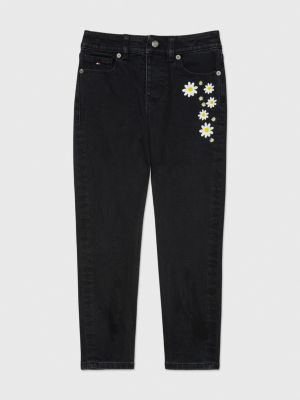 Black jeans 2025 with flowers