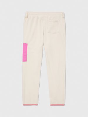 Pink tommy best sale hilfiger joggers