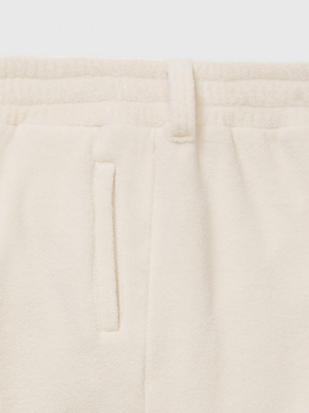 beige adaptive colour-blocked joggers for girls tommy hilfiger
